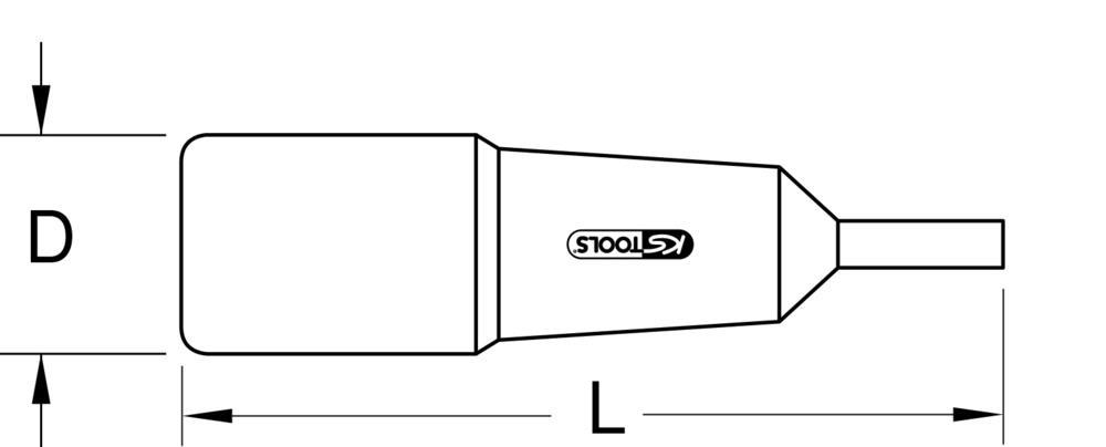 Douille tournevis isolée KS TOOLS ref. 117.1416