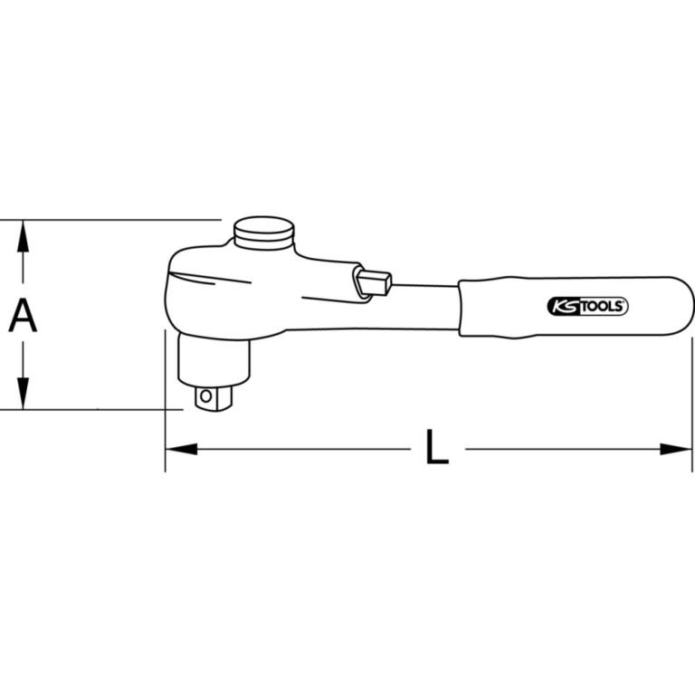 Cliquet isolé KS TOOLS 117.3800