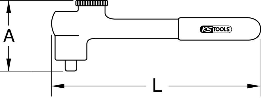 Cliquet isolé KS TOOLS 117.3801