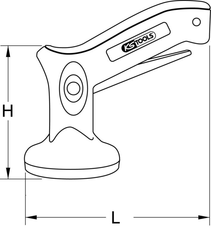 Ventouses pour pare-brise KS TOOLS 140.1015