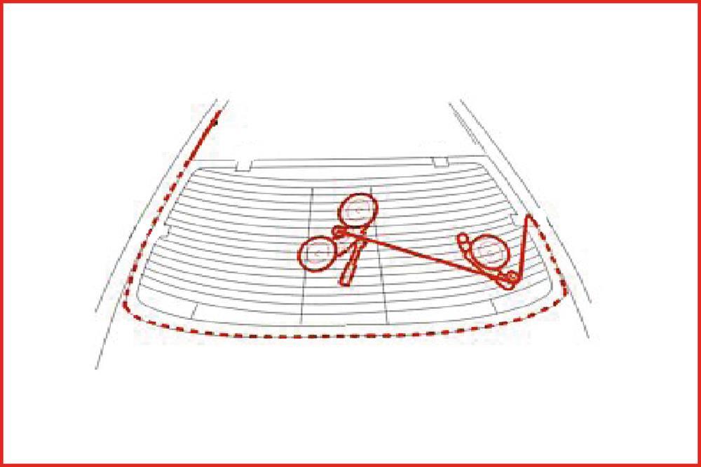 Kit de démontage pare-brise KS TOOLS 140.2360