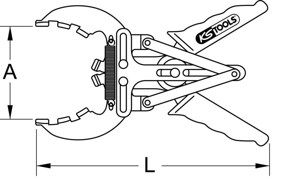 Pince à segments KS TOOLS ref. 150.1177