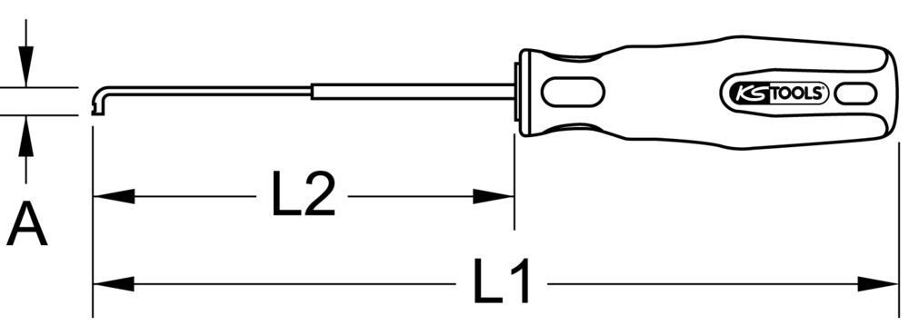 Outils pour portes, rétroviseurs et garnitures KS TOOLS 150.1609