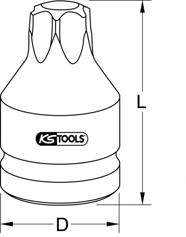 Douille tournevis à chocs KS TOOLS 515.0004