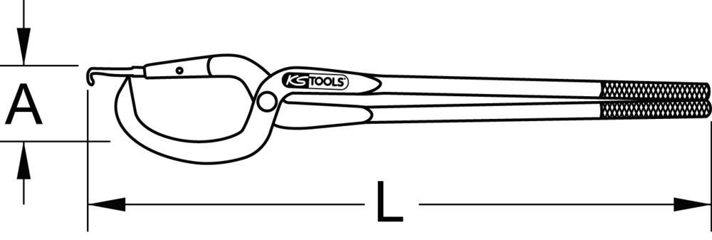 Pince à mâchoire de frein KS TOOLS ref. 150.2116