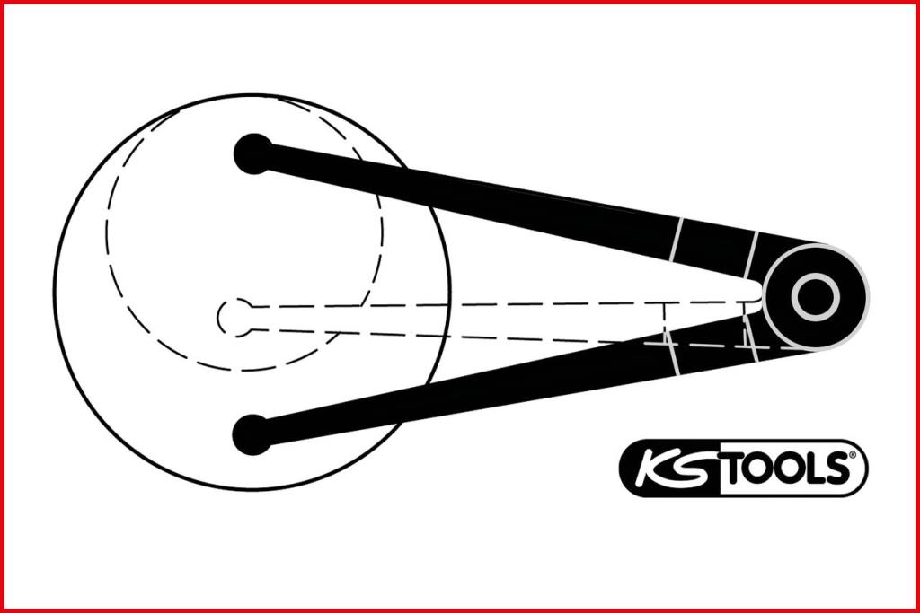 Outils de montage et démontage embrayage KS TOOLS ref. 150.2407