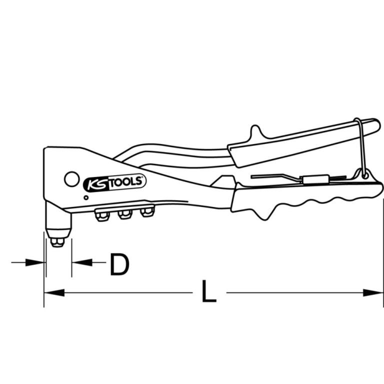 Pince à riveter KS TOOLS 150.9510