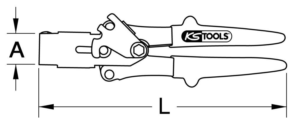Pince à riveter KS TOOLS 150.9580
