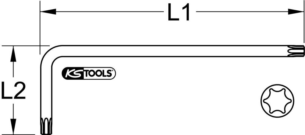Clé mâle KS TOOLS 151.2402