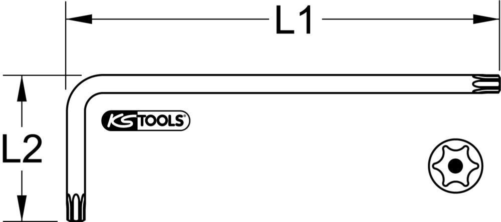 Clé mâle KS TOOLS 151.2341