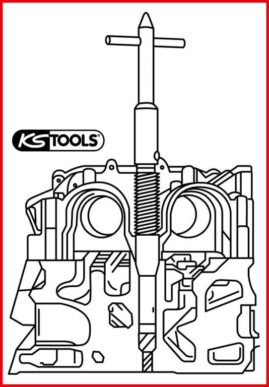 Coffret de nettoyage des sièges injecteurs KS TOOLS ref. 152.1395
