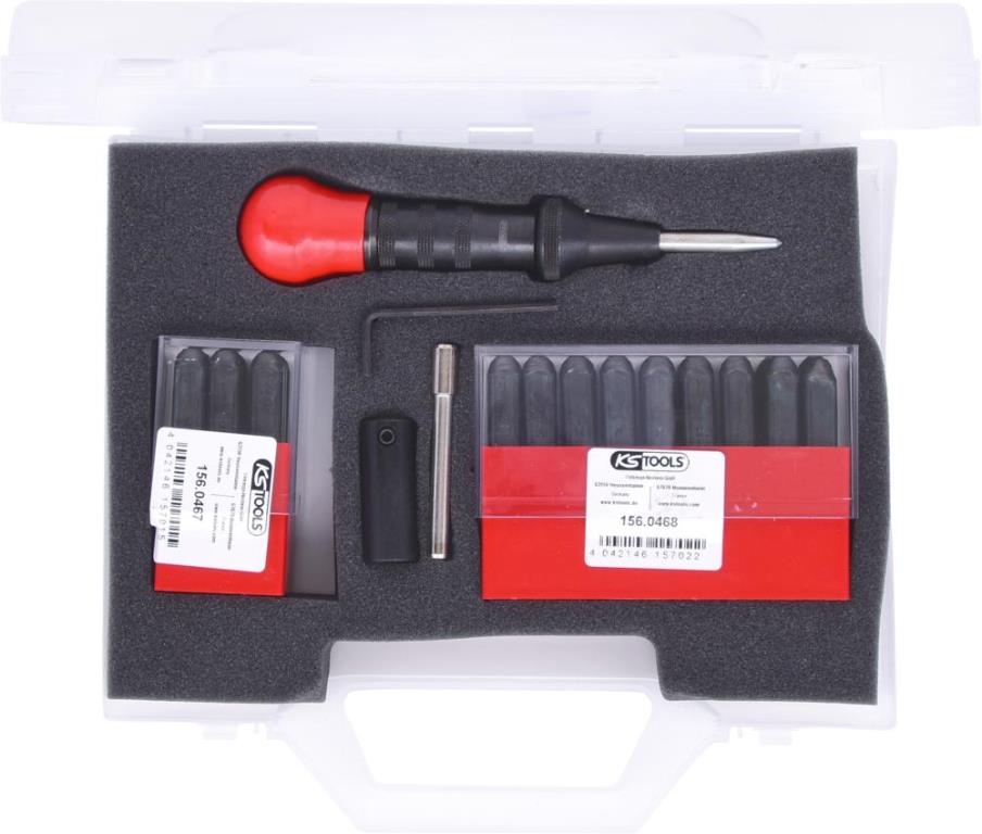 Chiffres et lettres à frapper KS TOOLS ref. 156.0465