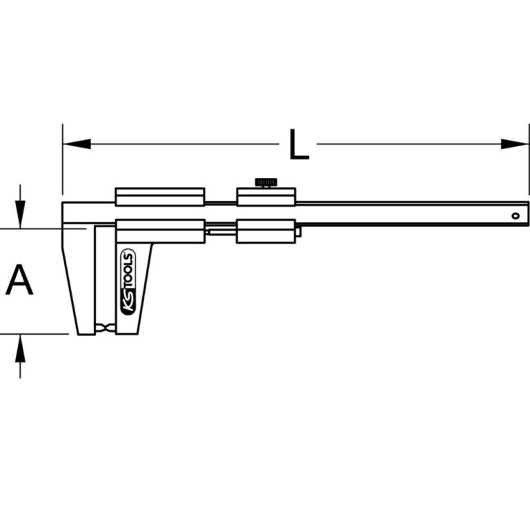 Pied à coulisse KS TOOLS ref. 300.0535