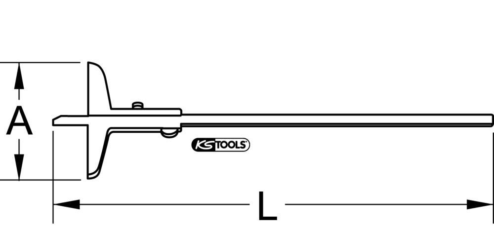 Jauge d'épaisseur , lamelles KS TOOLS ref. 300.0577