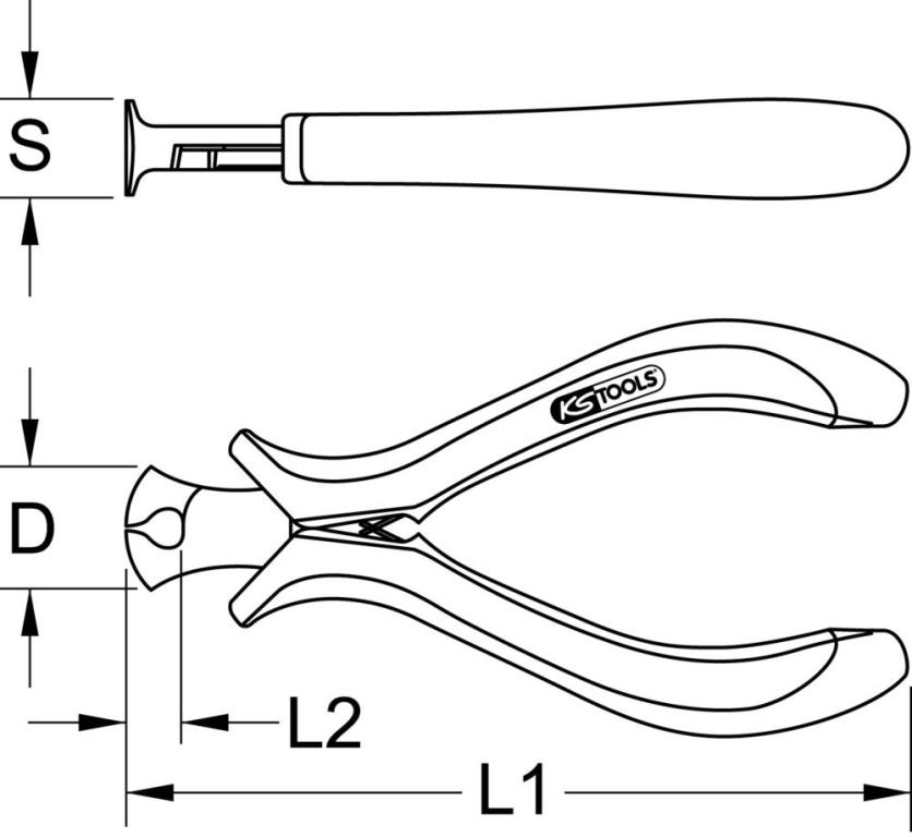 Pince électronique KS TOOLS 500.7025