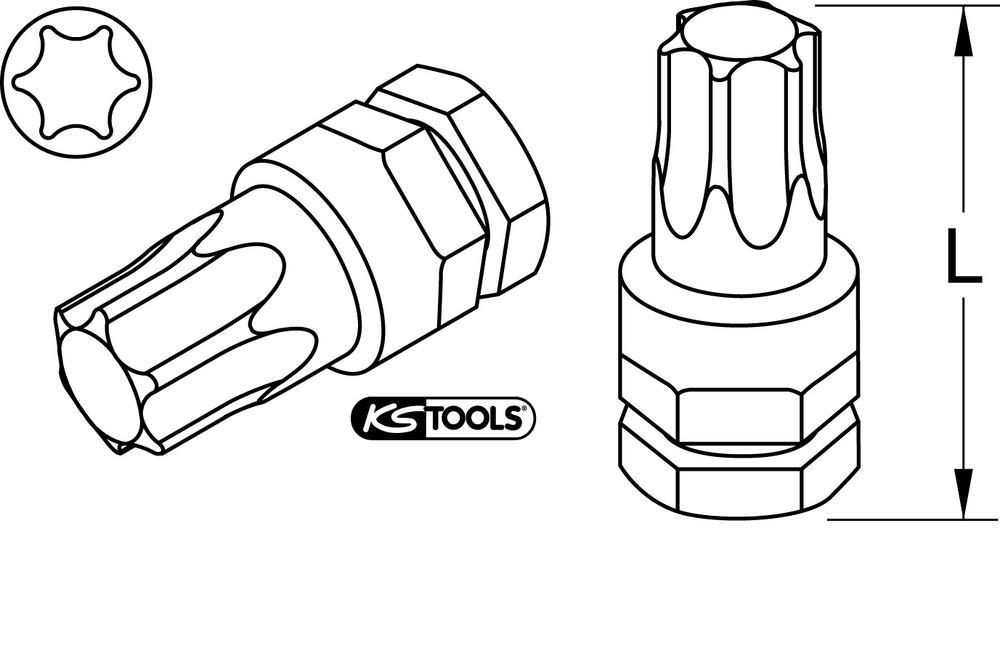 Clé polygonale à cliquet KS TOOLS 503.8171
