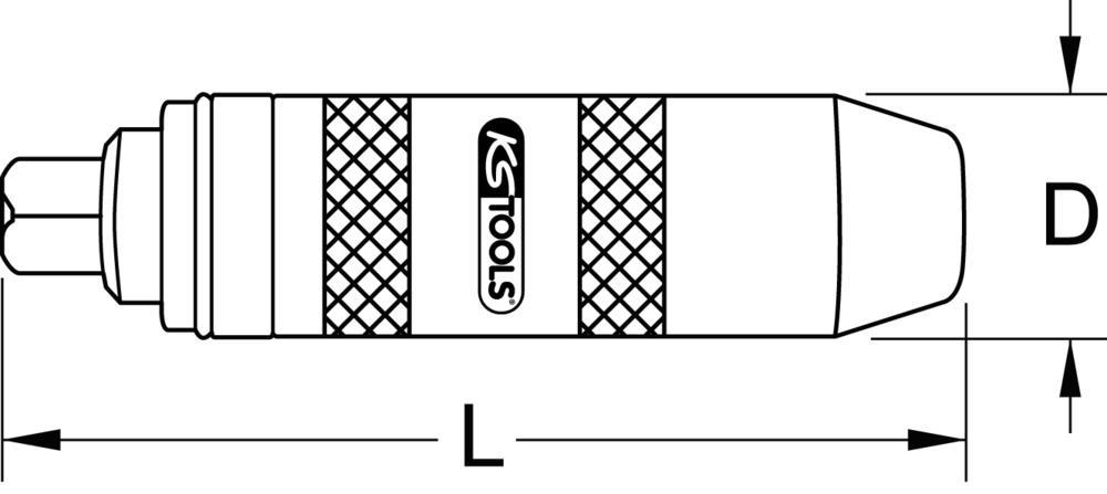 Tournevis à frapper + embouts à choc KS TOOLS ref. 515.1004