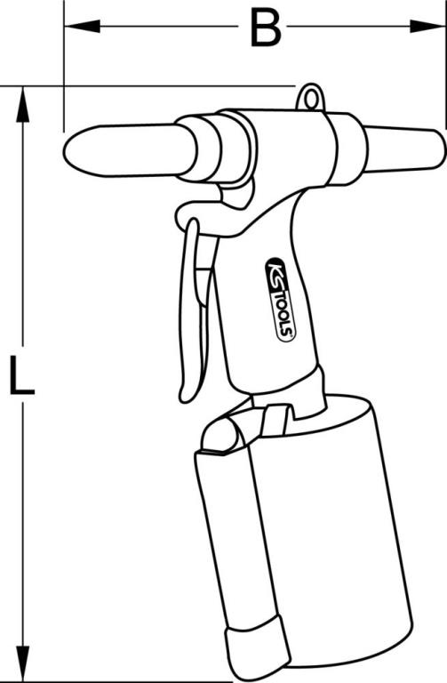 Riveteuse pneumatique KS TOOLS 515.3101
