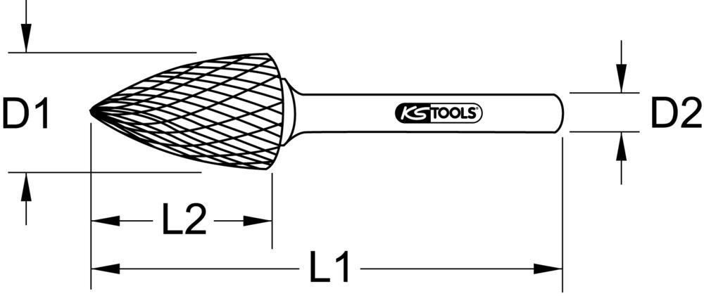 Fraise pour défonceuse KS TOOLS 515.3255