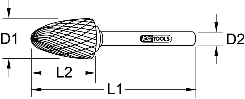 Fraise pour défonceuse KS TOOLS 515.3266