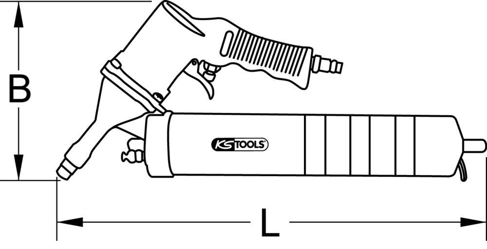 Pompe à graisse KS TOOLS 515.3900