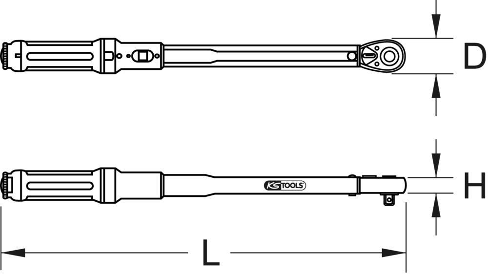 Clé dynamométrique KS TOOLS 516.1512