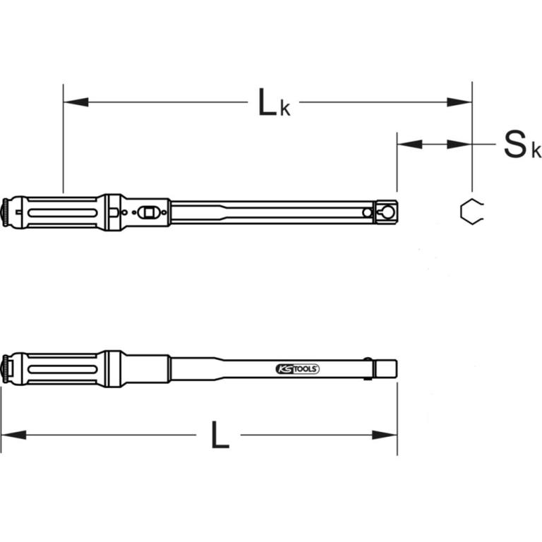 Clé dynamométrique KS TOOLS 516.1612