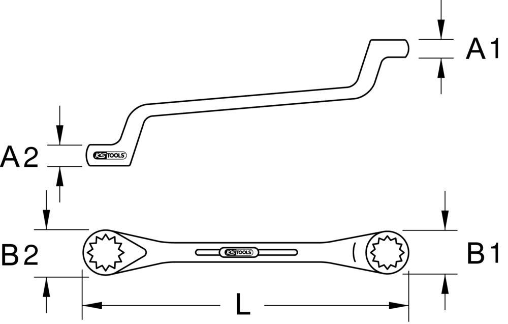 Clé polygonale KS TOOLS 517.0883