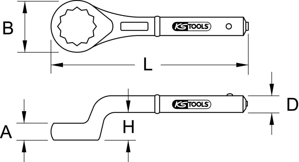 Clé polygonale KS TOOLS 517.9095