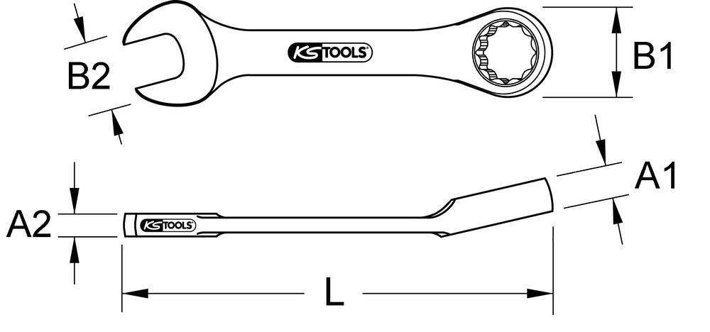 Clé mixte KS TOOLS ref. 518.0017