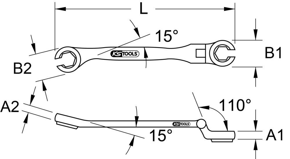 Clé KS TOOLS 518.0379