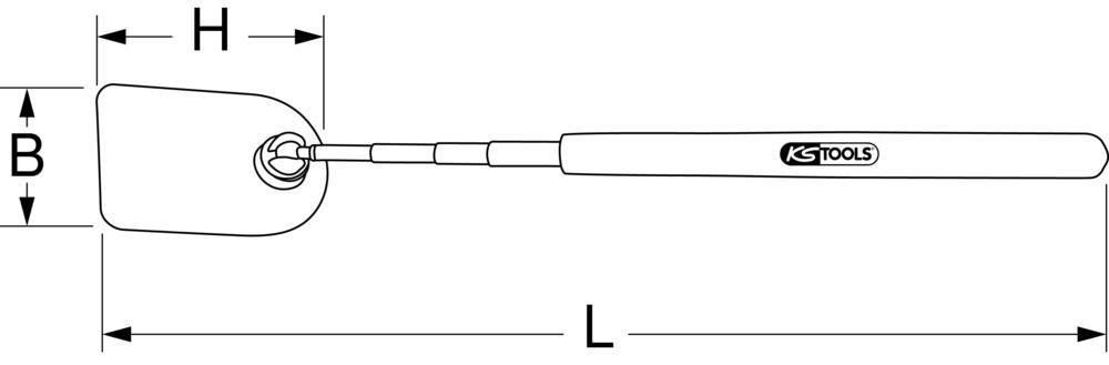 Loupe télescopique KS TOOLS 550.1009