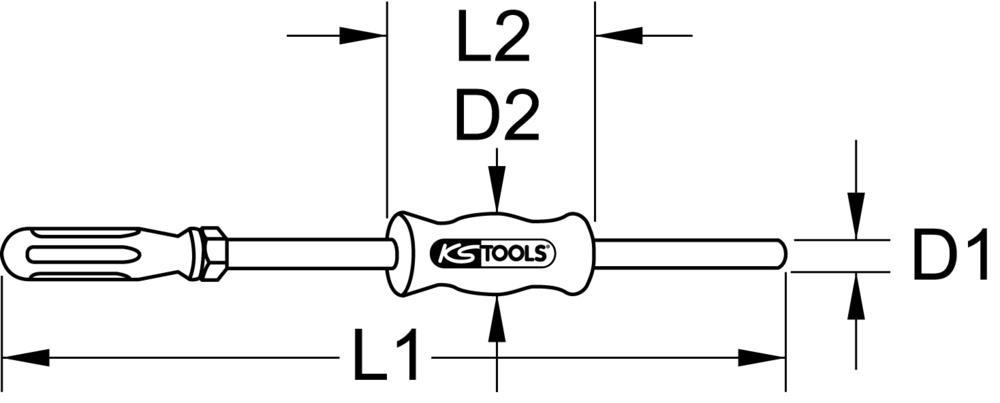 Masse à inertie arrache moyeu KS TOOLS ref. 660.0503