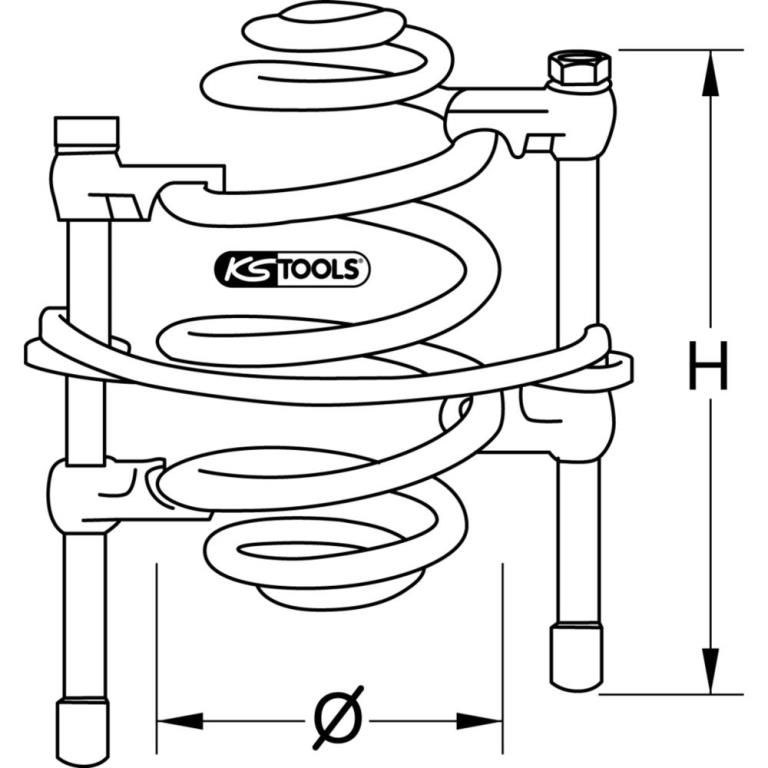 Compresseur de ressort KS TOOLS 670.0021