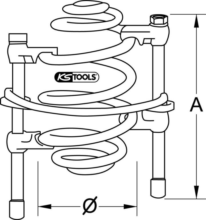 Compresseur de ressort KS TOOLS 670.0041