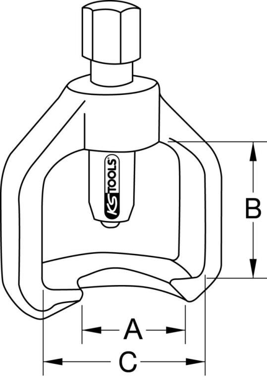 Extracteur de rotule (Arrache rotule) KS TOOLS ref. 670.0106