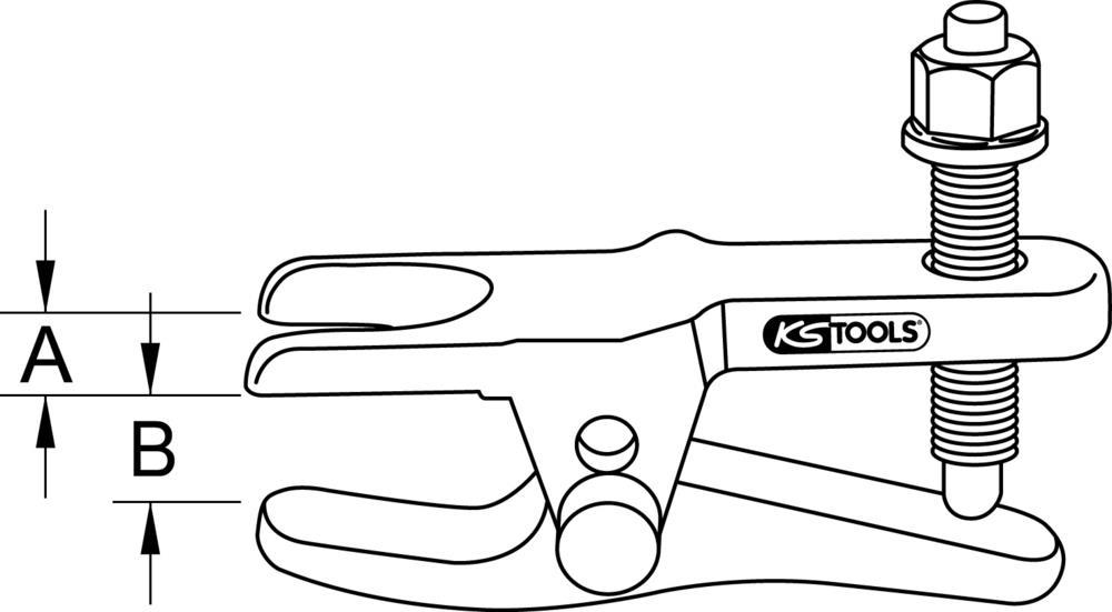 Extracteur de rotule (Arrache rotule) KS TOOLS ref. 700.5610
