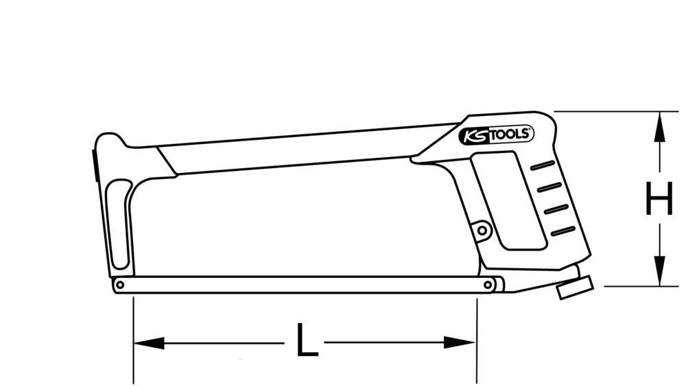 Scie à métaux KS TOOLS ref. 907.2100