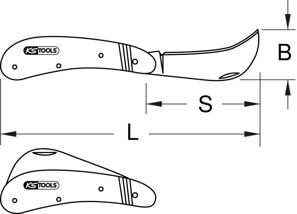 Couteau éléctricien KS TOOLS 907.2185