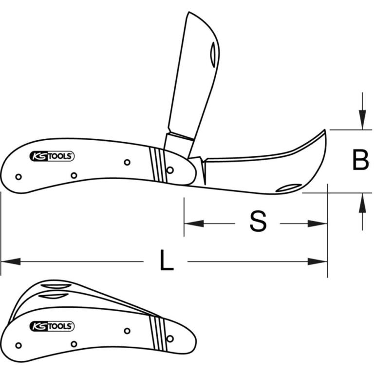 Couteau éléctricien KS TOOLS 907.2186