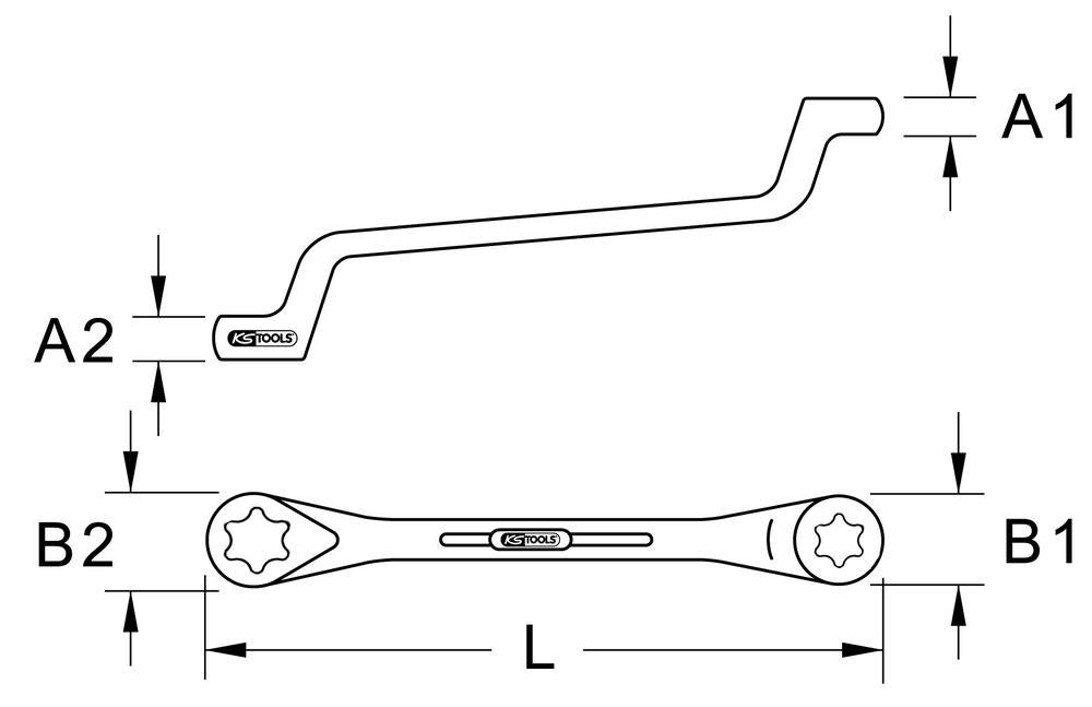 Clé polygonale KS TOOLS 911.0364