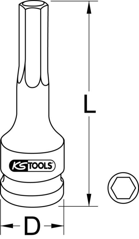 Douille tournevis à chocs KS TOOLS 911.0926