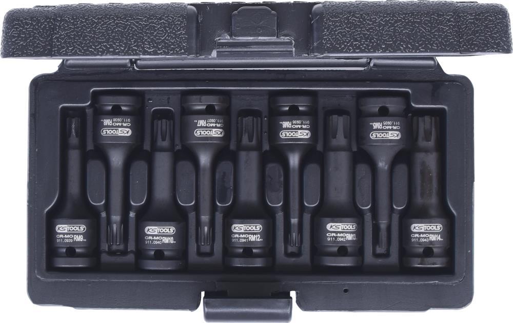 Coffret de douilles à chocs longue KS TOOLS 911.0934