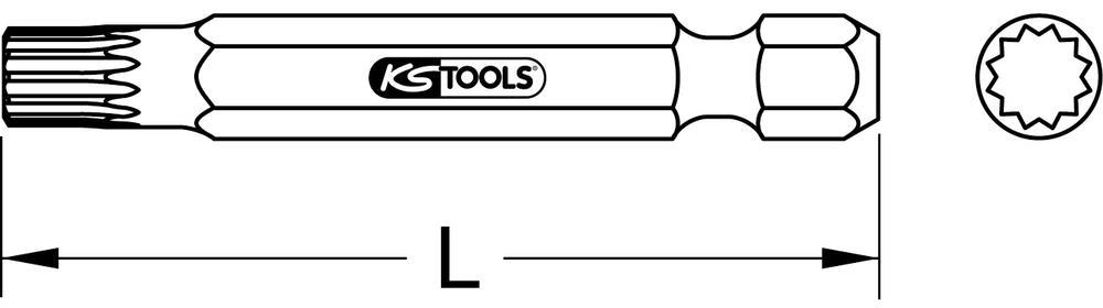 Embouts XZN KS TOOLS 911.2702