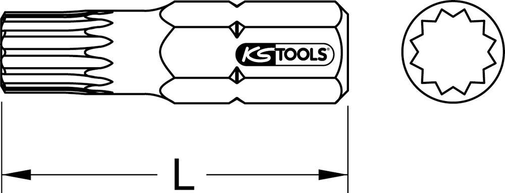 Embouts XZN KS TOOLS 911.5157