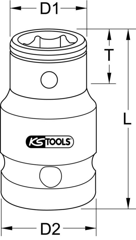 Douille porte-embouts KS TOOLS 911.4351