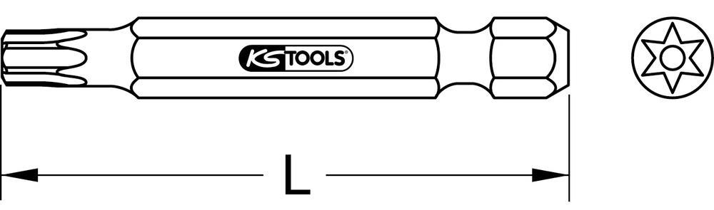 Embouts Torx percés KS TOOLS ref. 911.8376