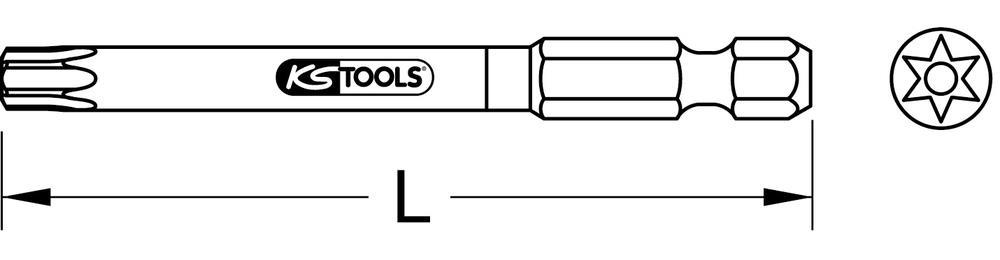 Embouts Torx percés KS TOOLS ref. 918.3656