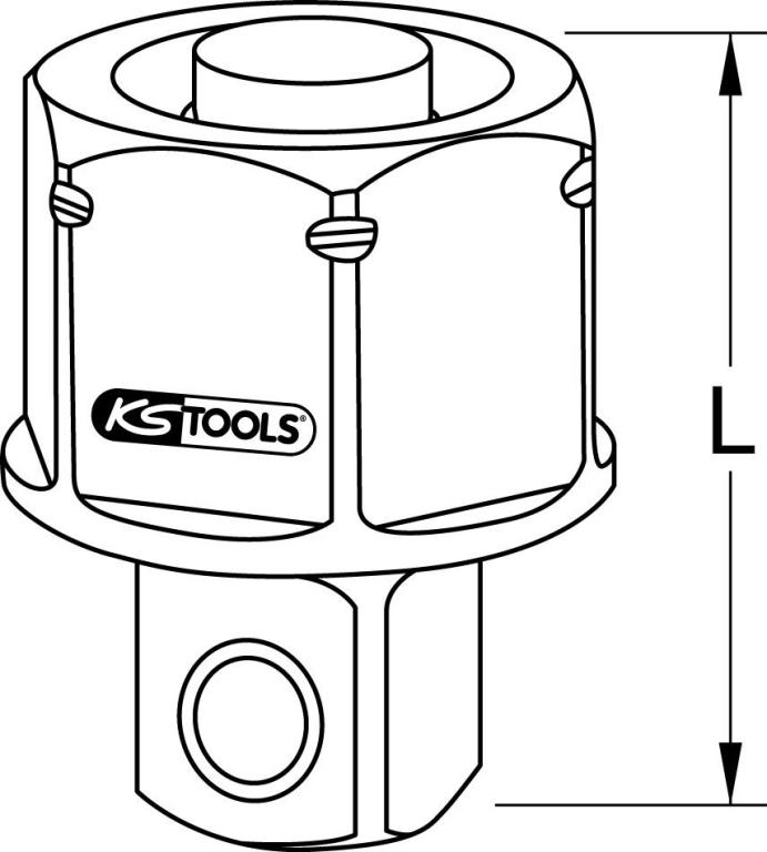 Douille traversante KS TOOLS 918.4054