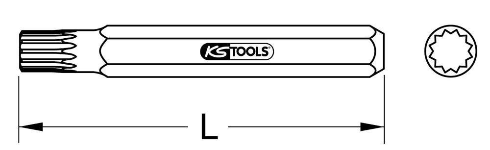 Embouts XZN KS TOOLS 975.3010